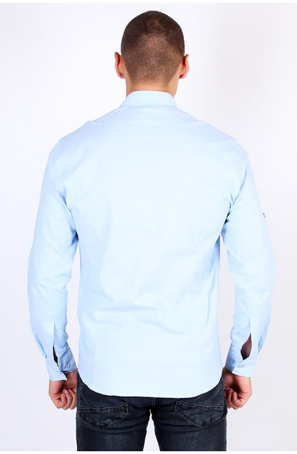 Рубашка мужская голубая 123455L