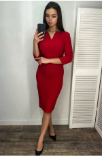 Платье женское красное 127275L