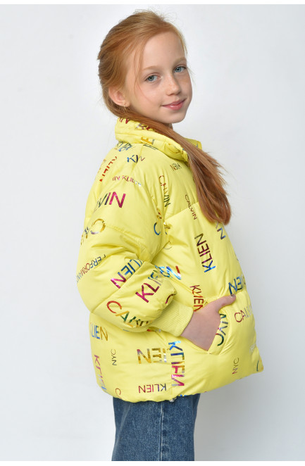 Куртка демисезонная девочка желтая 127689L