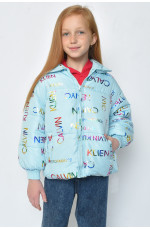 Куртка демісезонна дівчинка блакитна 127690L