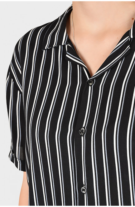Рубашка женская черная размер L 128915L