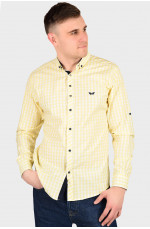 Рубашка мужская желтая 128944L