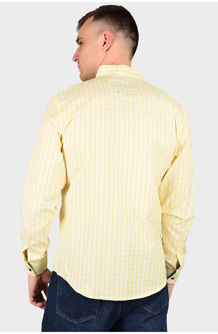 Рубашка мужская желтая 128944L
