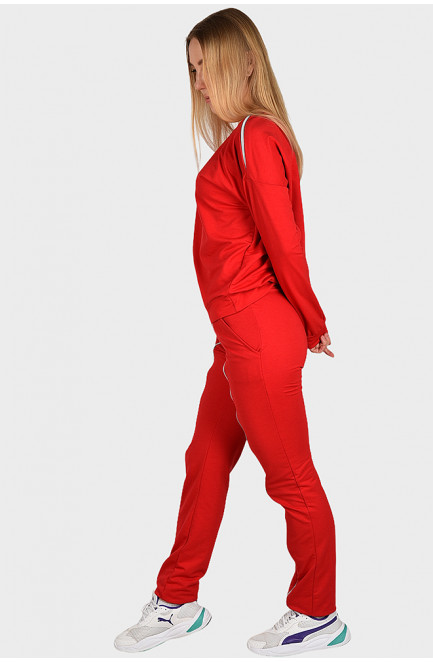 Спортивный костюм женский красный 129929L