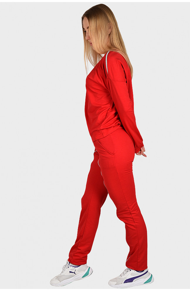 Спортивный костюм женский красный 129929L