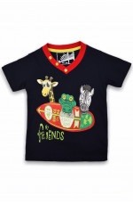 Футболка детская мальчик черная размер 86 130054L