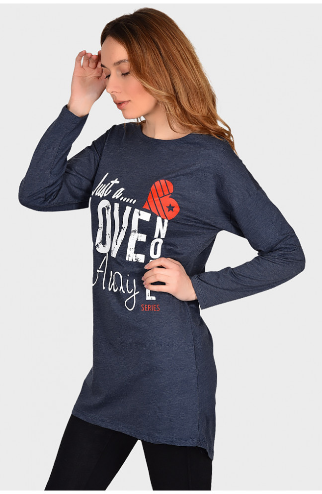 Туника женская серая 130848L