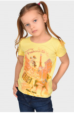 Футболка детская девочка желтая 130917L
