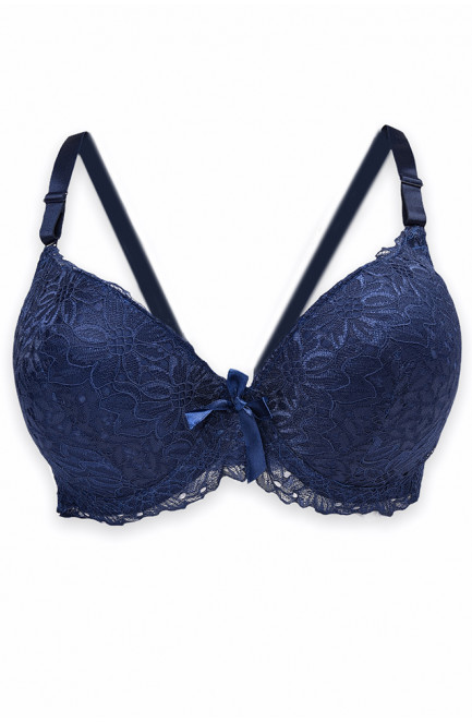 Бюстгальтер женский темно-синий чашка D 131083L