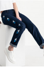 Джинсы женские темно-синие 131238L