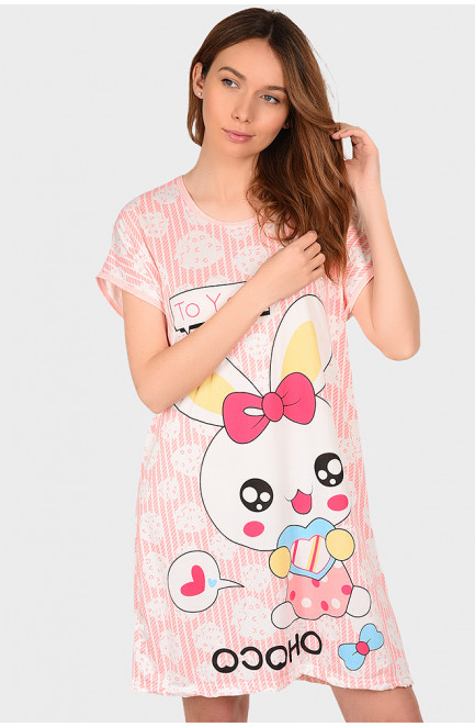 Ночнушка женская коралловая размер XL 131280L