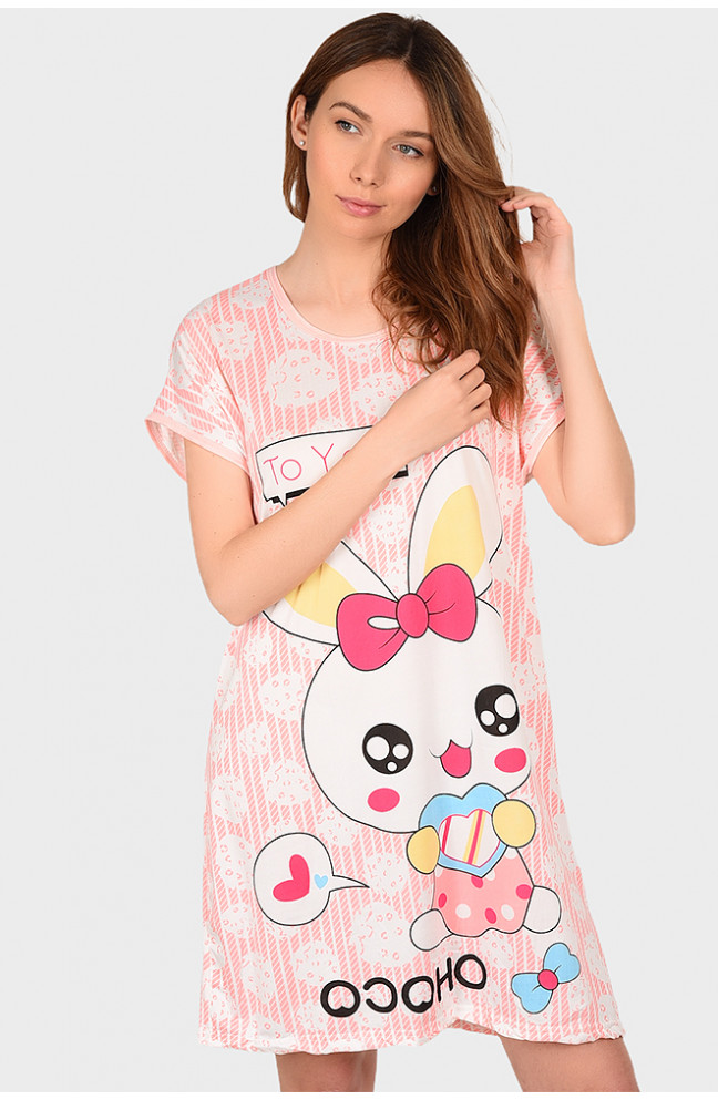 Ночнушка женская коралловая размер XL 131280L