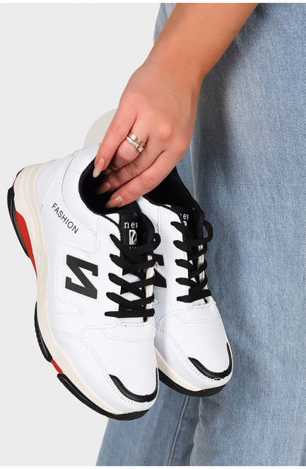 Кроссовки женские белые 131416L