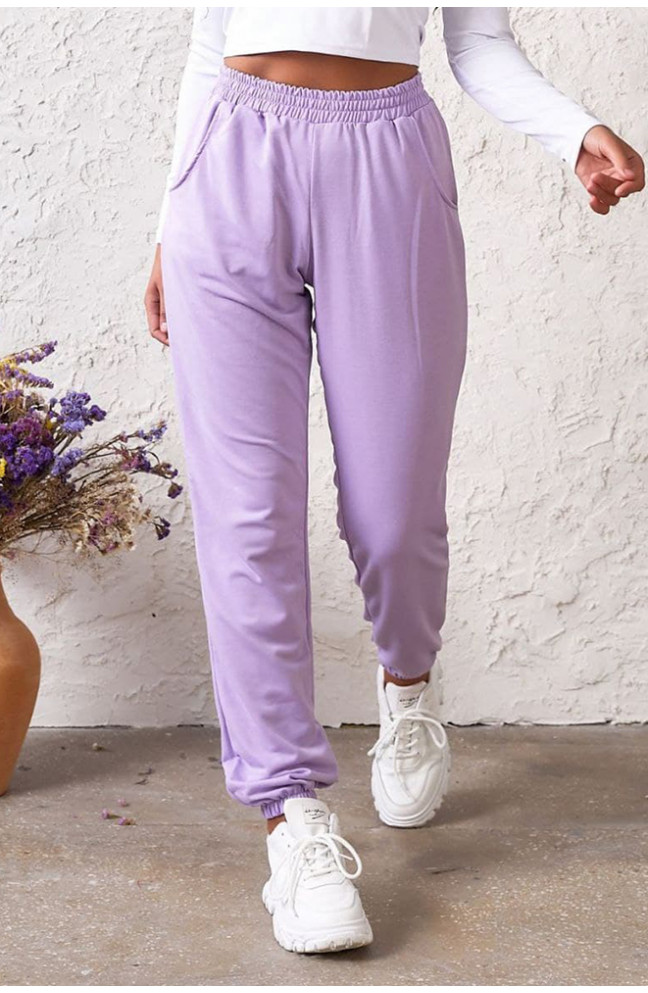 Спортивные штаны женские сиреневые 131573L