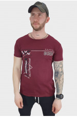 Футболка мужская бордовая 131718L