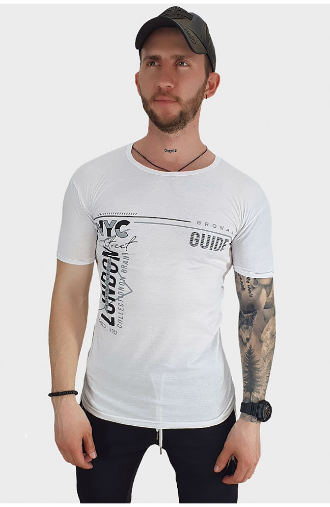 Футболка мужская белая 131720L