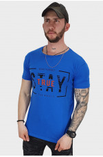 Футболка мужская синяя 132809L