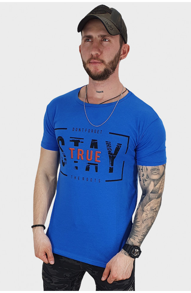 Футболка мужская синяя 132809L