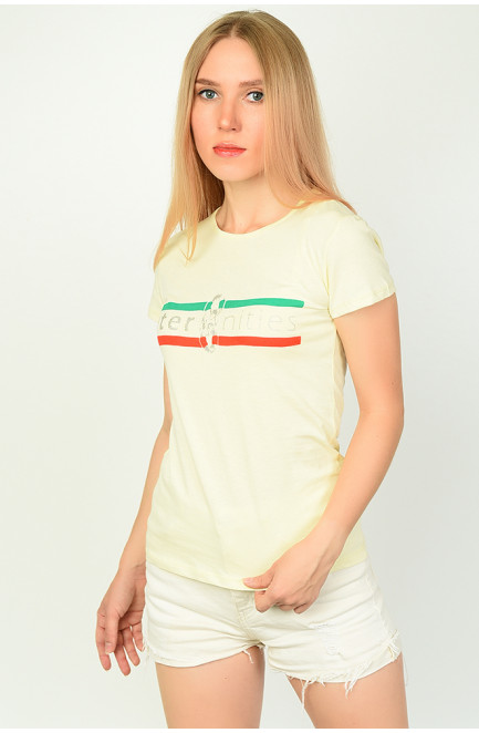 Футболка женская желтая 134246L