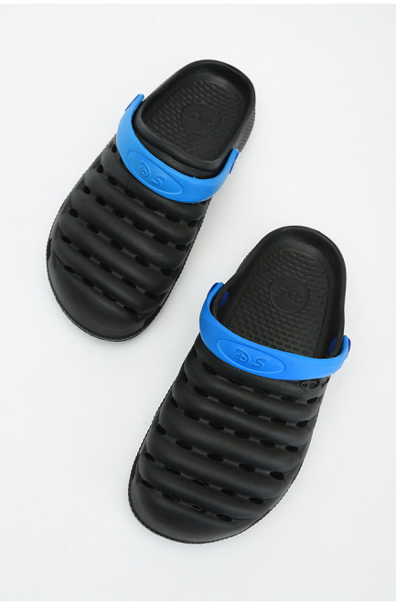 Крокси дитячі чорні з синім 136093L