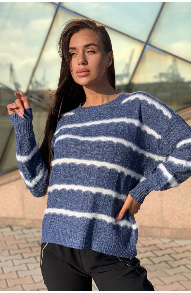 Свитер женский синий 136259L