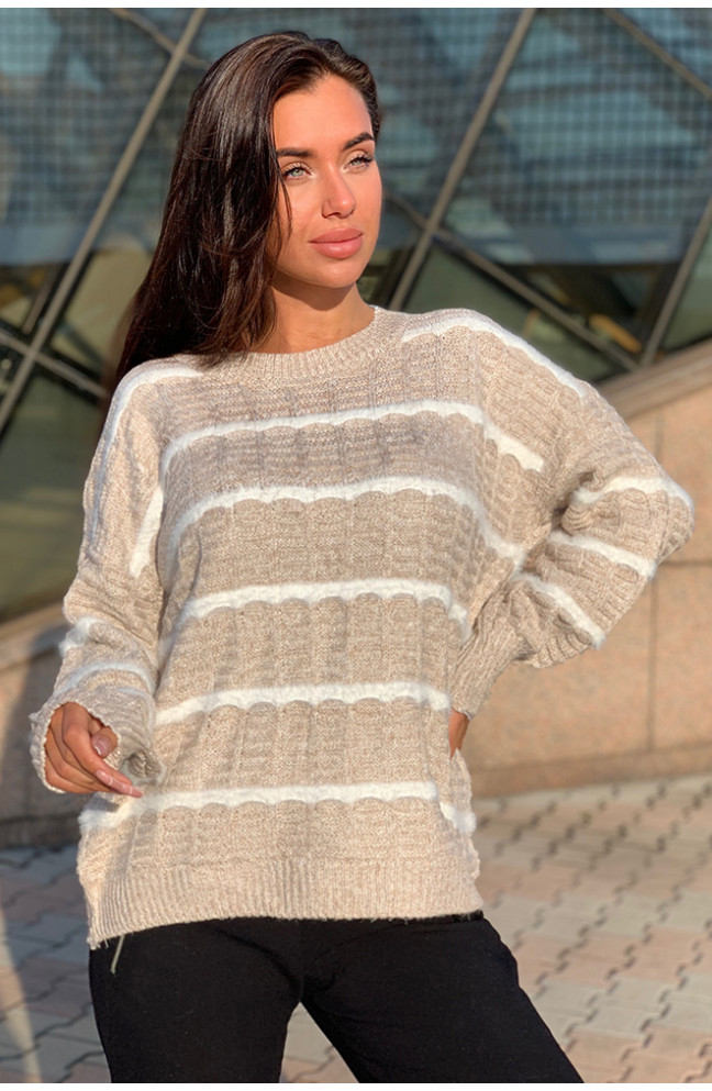 Свитер женский бежевый 136261L