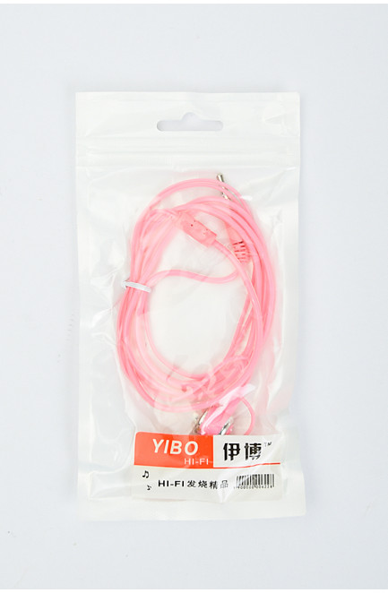 Навушники провідні рожеві 2.5mm 136402L