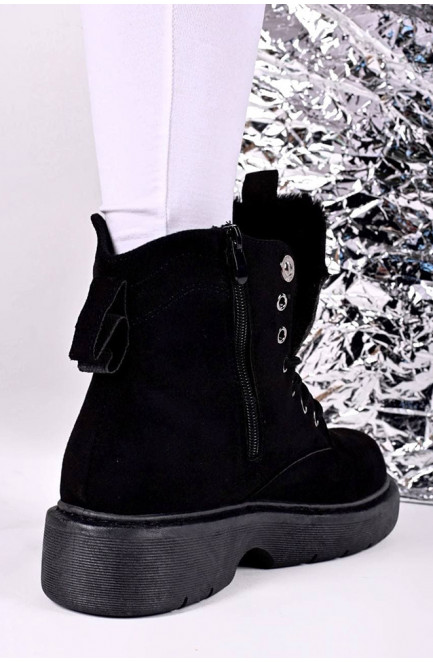 Ботинки зимние женские черные 138443L