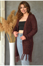 Женский кардиган коричневый 138948L