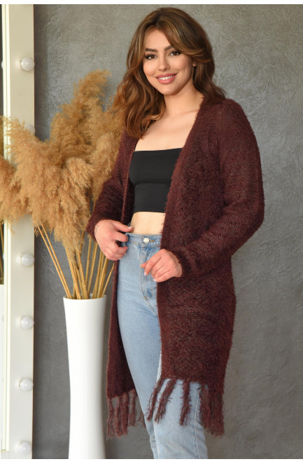 Женский кардиган коричневый 138948L