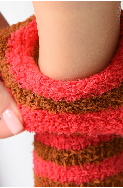 Носки женские теплые розово-коричневые размер 35-41 139544L