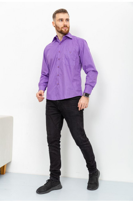 Рубашка мужская фиолетовая 140129L
