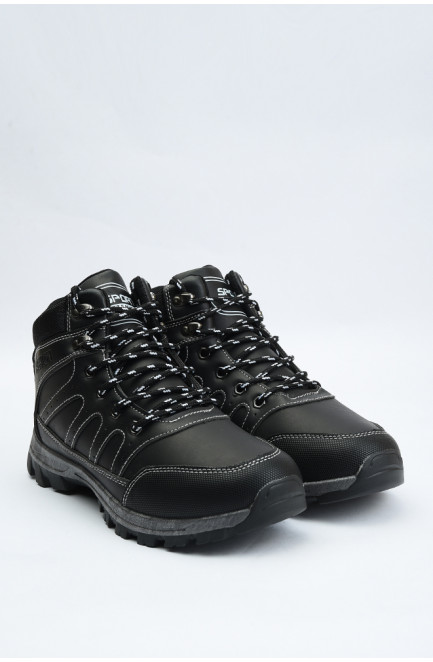 Ботинки мужские зима черные 141034L