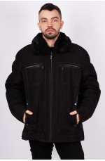 Куртка зимова чоловіча чорна 142049L