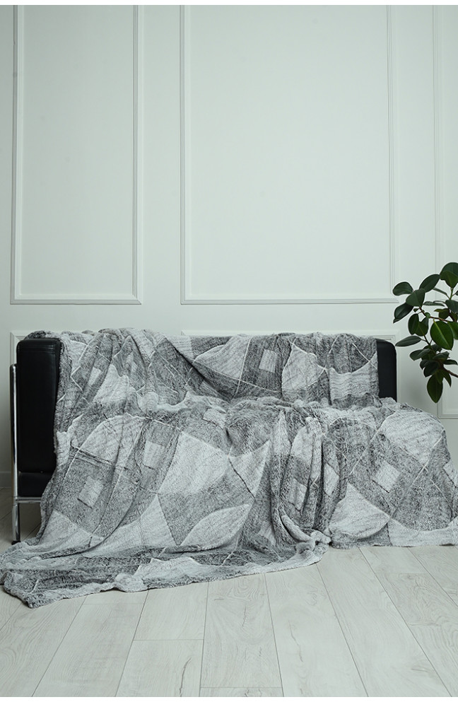 Плед серый размер 200*220 см 143167L