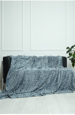 Плед велюр голубой размер 200*230 см 143267L