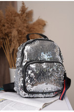 Рюкзак женский серебристый 143478L