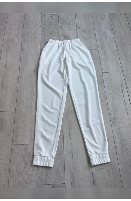 Спортивные штаны женские белые 143540L