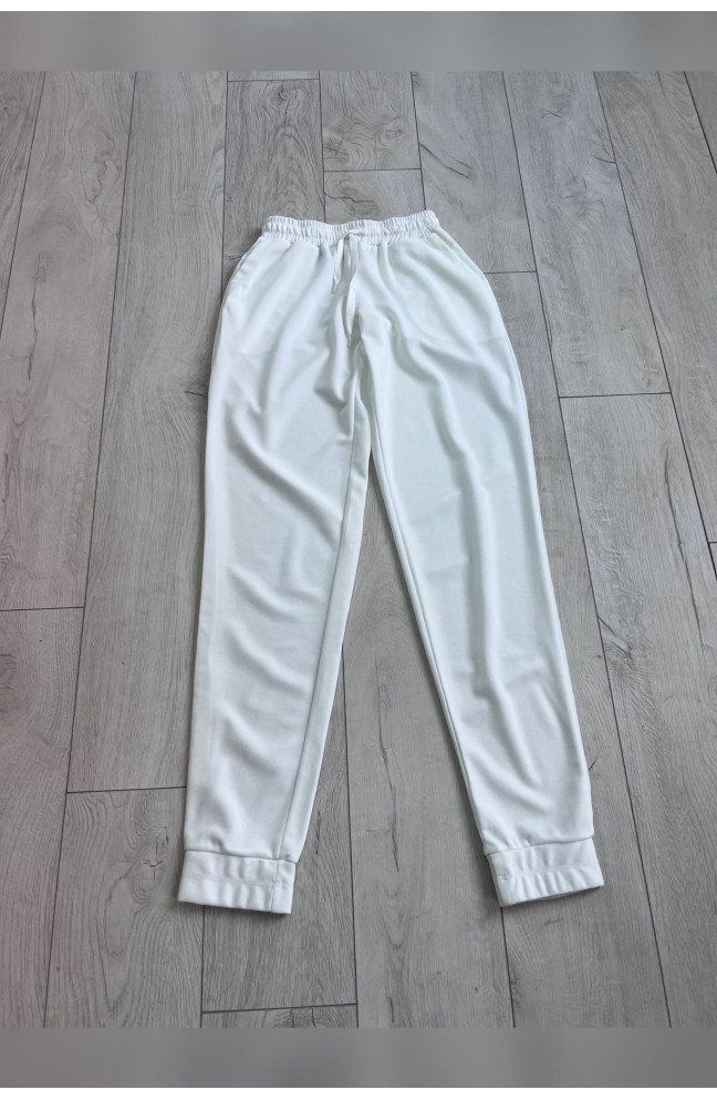 Спортивные штаны женские белые 143540L