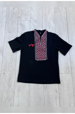 Футболка мужская вышиванка черная 143768L