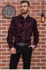 Рубашка мужская бордовая 143871L