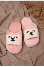 Тапочки домашние женские светло-розовые 144109L
