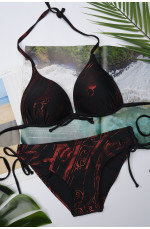 Купальник женский черно-красный размер36 144703L