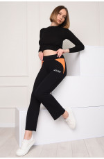 Спортивные штаны женские черные размер 44 144729L