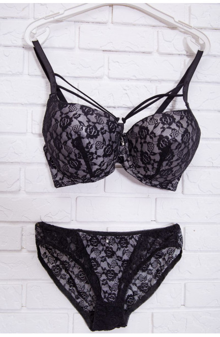 Комплект женский черный чашка D 144820L