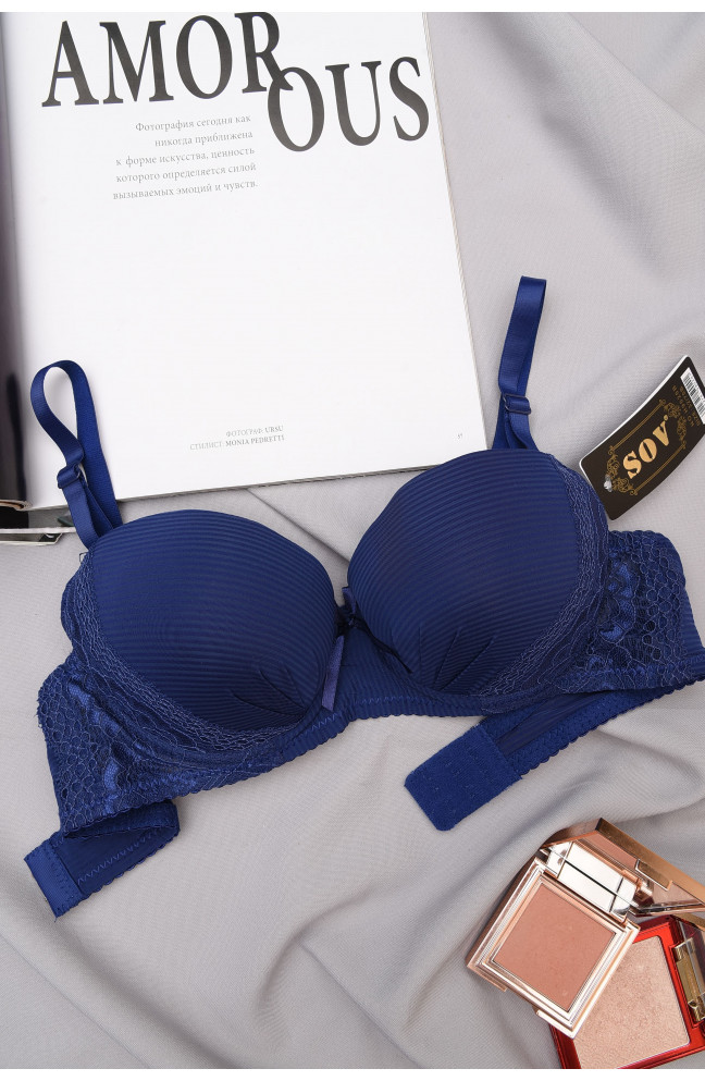 Бюстгальтер женский темно-синий 145058L