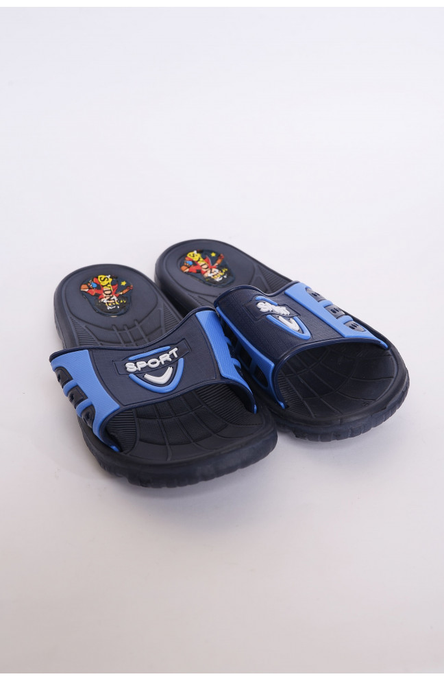 Шлепки детские мальчик темно-синие размер 32 145310L