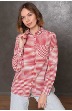 Рубашка женская красная 145888L