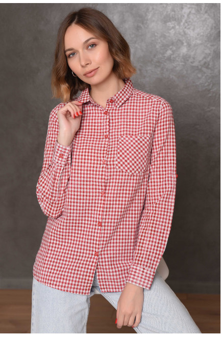 Рубашка женская красная 145888L
