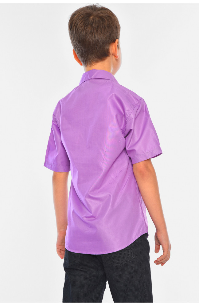 Рубашка детская мальчик фиолетовая 148484L